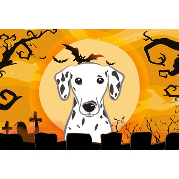 Carolines Treasures Halloween Dalmatian Fabric Placemat - BB1768PLMT
