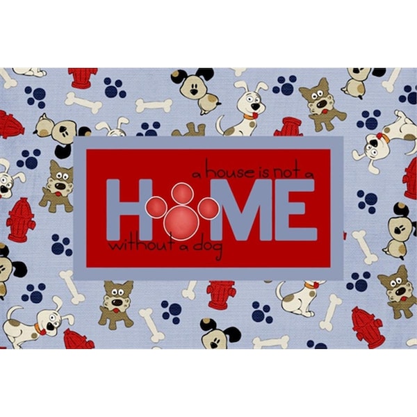 Carolines Treasures A House Is Not A Home Without A Dog Fabric Placemat - SB3052PLMT