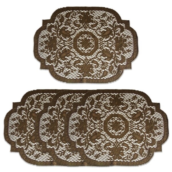 Bpf 14 x 20 in. Medallion Placemats, Earth - Set of 4 - BP2979360
