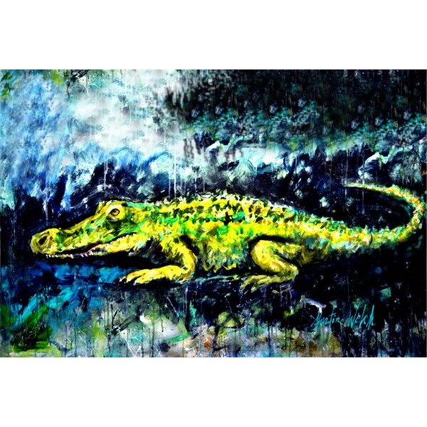 Carolines Treasures Sneaky Alligator Fabric Placemat - MW1233PLMT