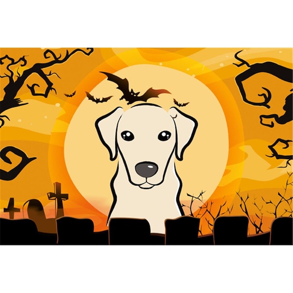Carolines Treasures Halloween Yellow Labrador Fabric Placemat - BB1780PLMT