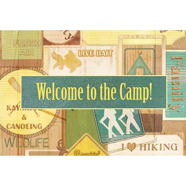 Carolines Treasures Welcome To The Camp Fabric Placemat - SB3080PLMT