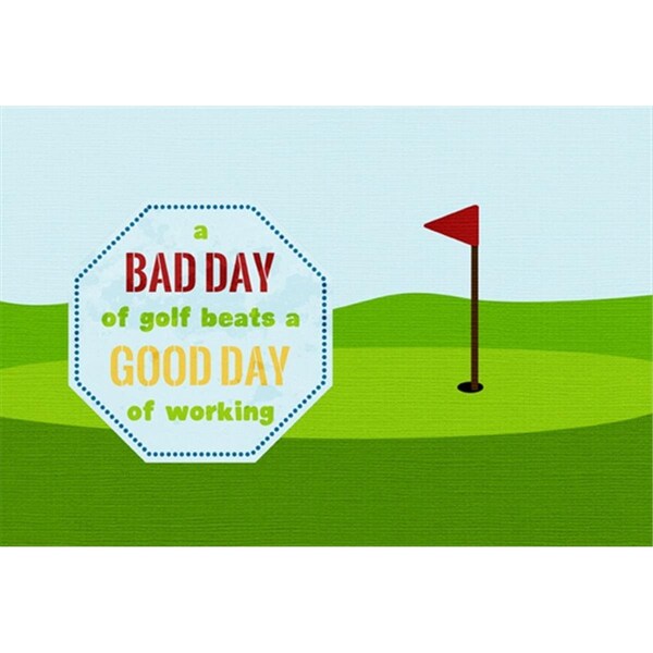 Carolines Treasures A Bad Day At Golf Fabric Placemat - SB3091PLMT