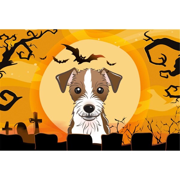 Carolines Treasures Halloween Jack Russell Terrier Fabric Placemat - BB1760PLMT