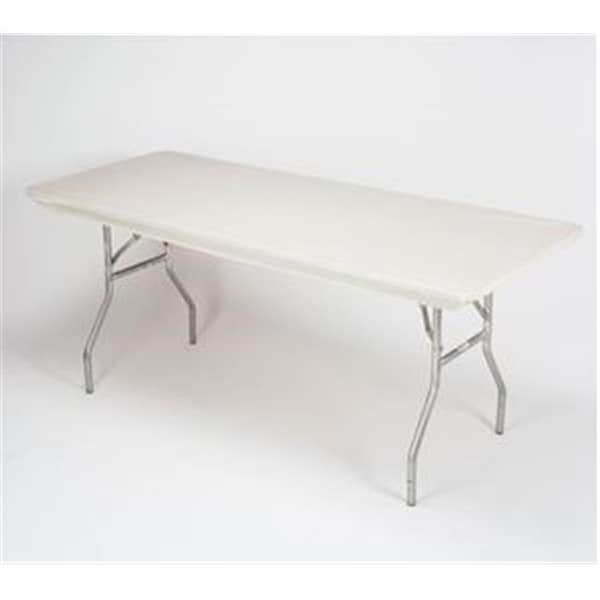 Kwik Covers Kwik Covers 3072PK-IVORY 30 x 72 in. Fitted Plastic Table Covers With Elastic - 3072PK-IVORY