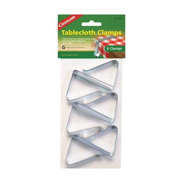 Coghlans Coghlan's Silver Steel Tablecloth Clamps 6 pk - 527