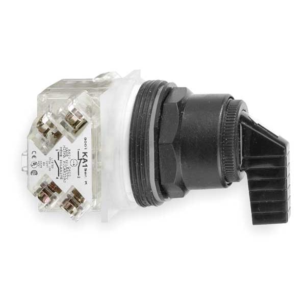 Schneider Electric Interruptor Selectivo No Iluminado, 30mm, 3 Posiciones, Palanca en E - 9001SKS53FB