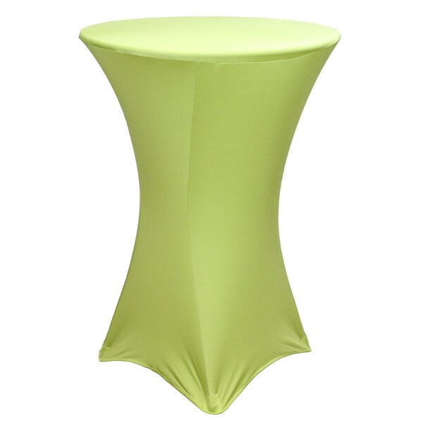 Atlas Commercial Products Spandex Fitted Stretch Table Cover for 30" Cocktail Table, Sage - SP-CTC-06