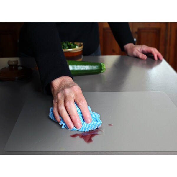 Floortex Desktex Anti-Microbial Pack of 2 Vinyl Rectangular Desk Mats - 19" x 24" - FPHMTM4861EV2