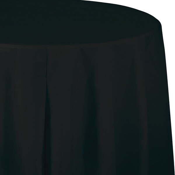 Touch Of Color Purple Round Plastic Tablecloth, 82", 12PK - 703268
