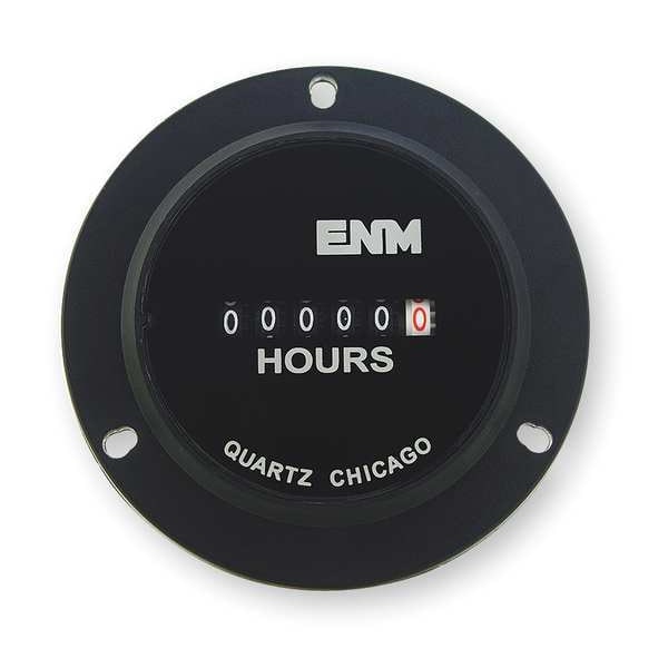 Medidor de horas Enm DC, 6 dígitos, redondo, 10-80VDC - T40B45