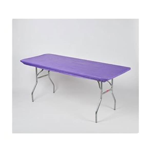 Gloriousgifts Packaged Table Cover - Purple - 30in. x 96in. - GL3578798