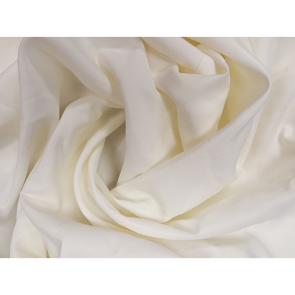 Atlas Commercial Products 90" x 156" Polyester Tablecloth, Ivory - PY-90X156-02