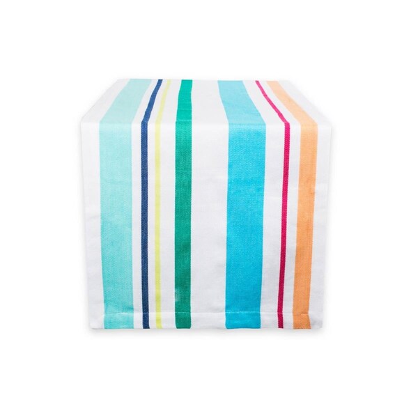 Fastfood 14 x 72 in. Beachy Keen Stripe Table Runner - FA1543560