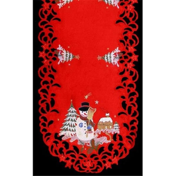 Sinobrite Sinobrite H8508 Snowman Round Doily; 12 in. - H8508(012)