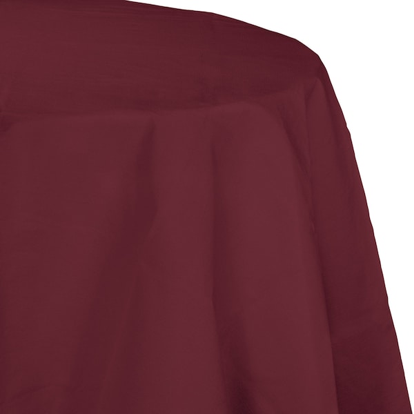 Touch Of Color Burgundy Red Octy Round Tablecloth, 82", 12PK - 923122