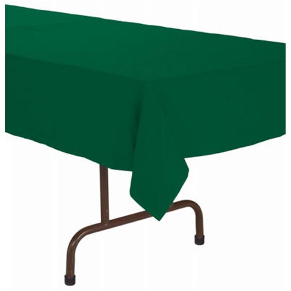 Omg 713124 54 x 108 in. Paper Poly Table Cover, Hunter Green - OM2668118