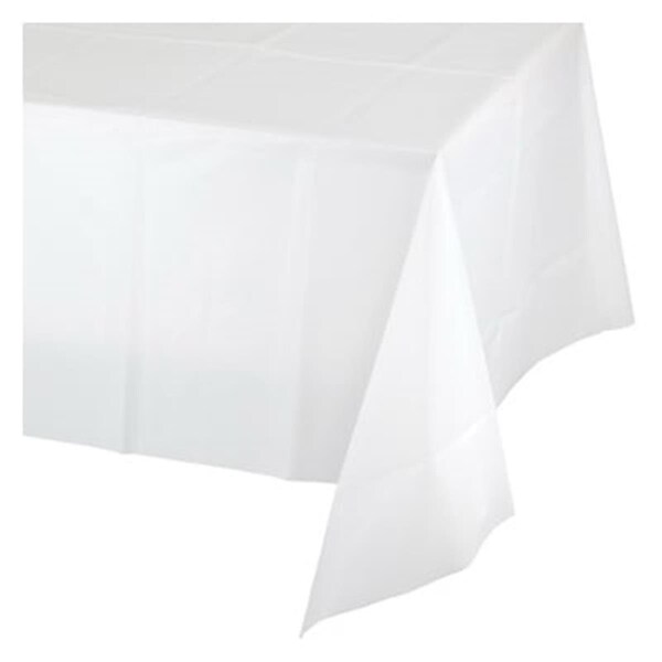 Omg 710241 54 x 108 in. Paper Poly Table CoverWhite - OM573281
