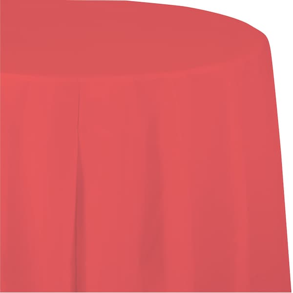 Touch Of Color Cobalt Blue Round Plastic Tablecloth, 82", 12PK - 703147