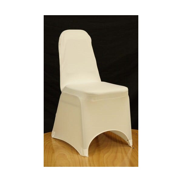 Atlas Commercial Products Spandex Banquet Chair Cover, White - SP-BCC-01