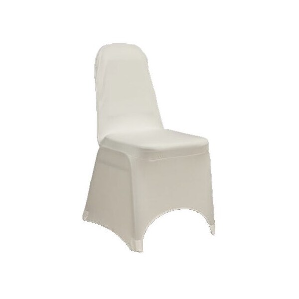Atlas Commercial Products Spandex Banquet Chair Cover, White - SP-BCC-01