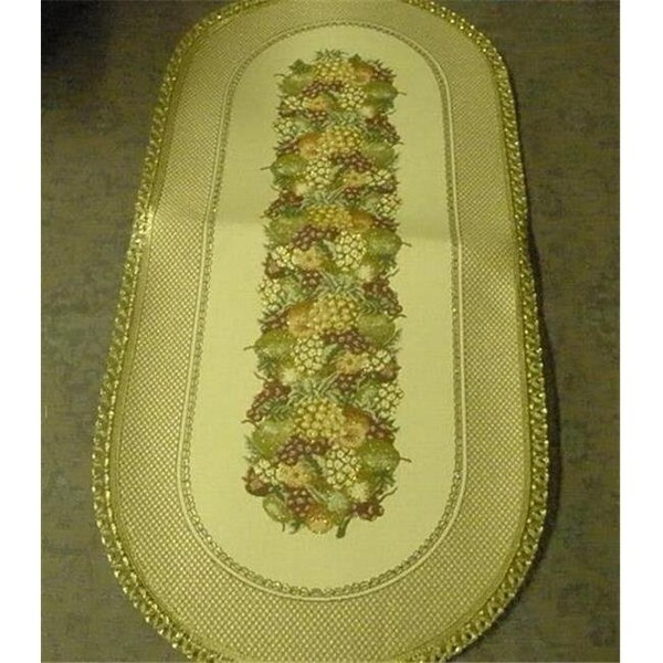 Tapestry Trading Tapestry Trading SE1446 14 x 46 in. Begium Table Runner Sierra Fruits - SE1446