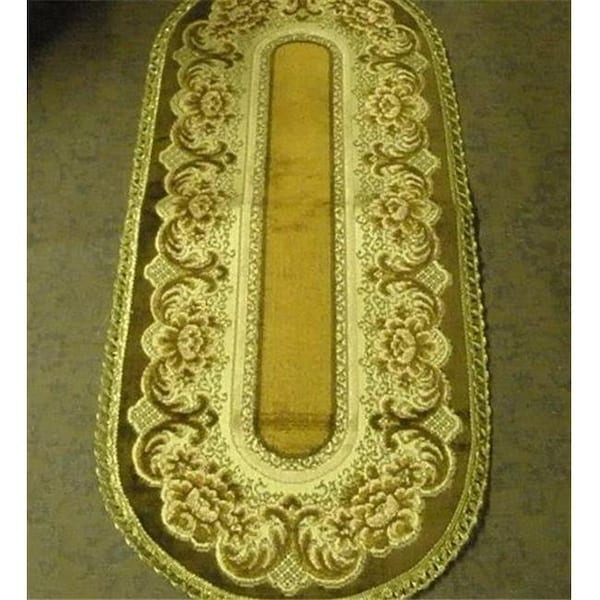 Tapestry Trading Tapestry Trading V1454BR 14 x 54 in. Begium Table Runner Verona; Brown - V1454BR