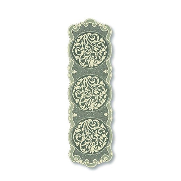 Heritage Lace Rondeau 14 x 47 in. Runner, Cafe - RN-1447C