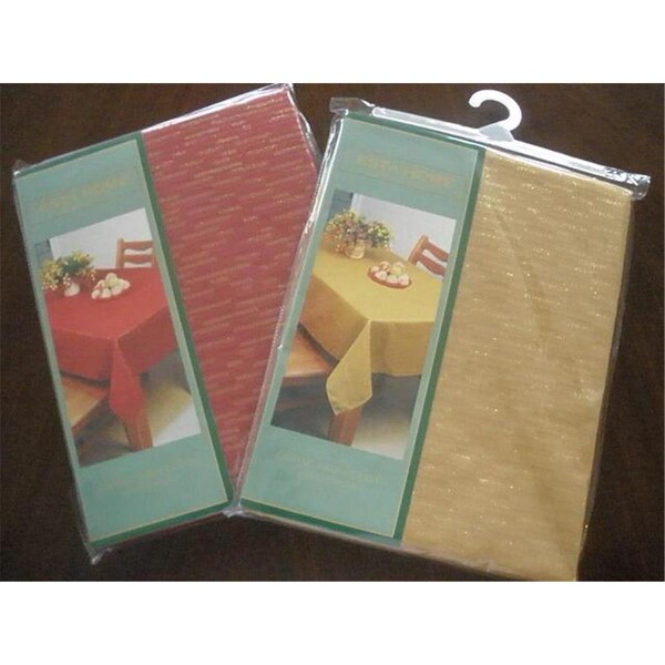 Fastfood LJC1104-60104R 60 x 104 in. Goldthread Fabric Table Cloth, Red - FA2570263