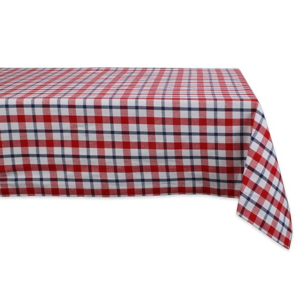 Fastfood 52 x 52 in. American Plaid Tablecloth - FA2567904