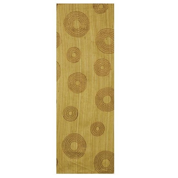 Heritage Lace Heritage Lace SY-1336AG Serenity 13 x 36 in. Runner; Amber Gold - SY-1336AG