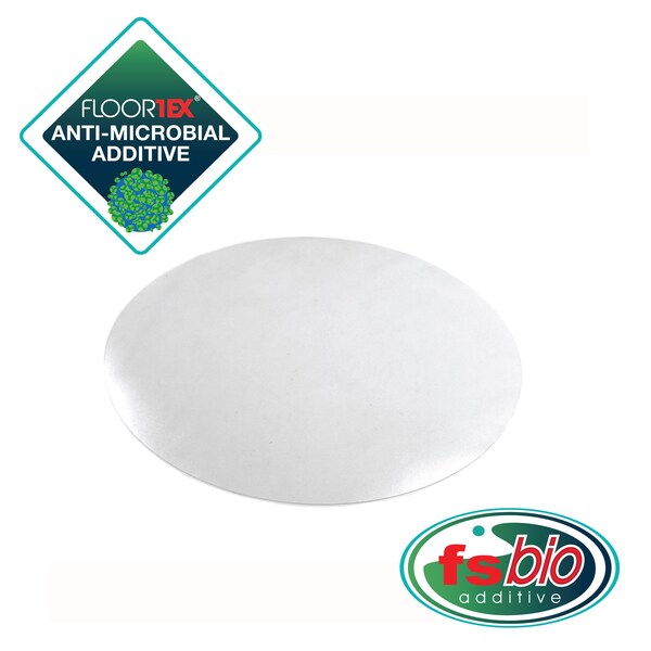 Floortex Desktex Pack of 2 Anti-Microbial Circular Desk Mats -12" Diameter - FPHMTM30RV2
