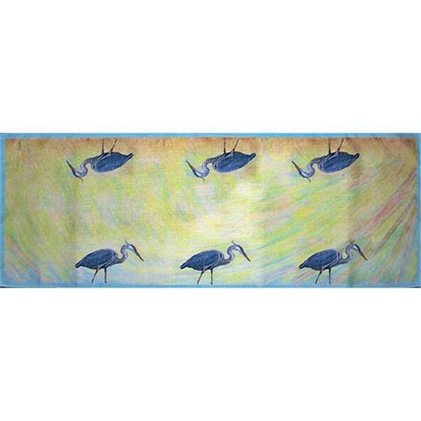Betsy Drake Betsy Drake RN027 13 x 36 in. Blue Heron Table Runner - RN027