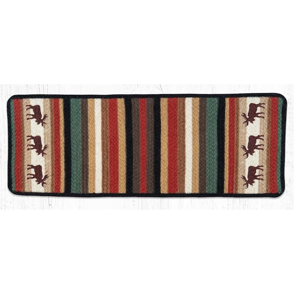 Palacedesigns 13 x 36 in. V-19 Oblong Printed Runner Table Rug, Moose - PA3374678