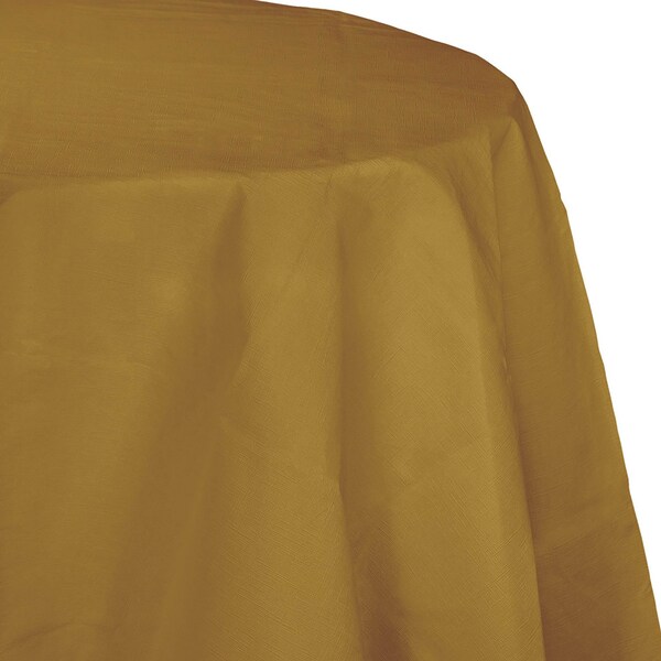 Touch Of Color Glittering Gold Octy Round Tablecloth, 82", 12PK - 923276