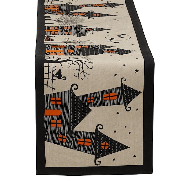 Fastfood 14 x 72 in. Haunted House Table Runner - FA1525302