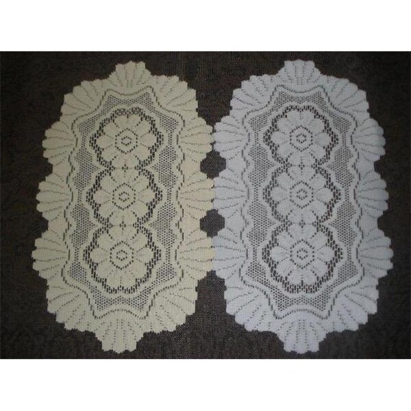 Tapestry Trading Tapestry Trading 558W1616 16 x 16 in. European Lace Doily; White - 558W1616