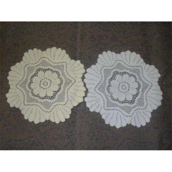 Tapestry Trading Tapestry Trading 558W12 12 in. European Lace Doily; White - 558W12