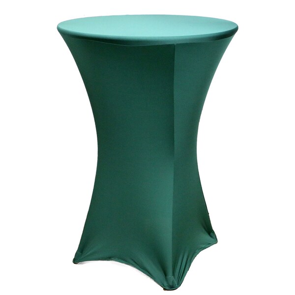 Atlas Commercial Products Spandex Fitted Stretch Table Cover for 30" Cocktail Table, Willow - SP-CTC-07