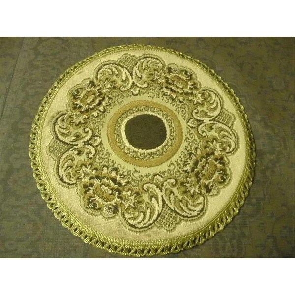 Fastfood 28 in. Begium Table Top Verona Doily, Blue - FA2570180