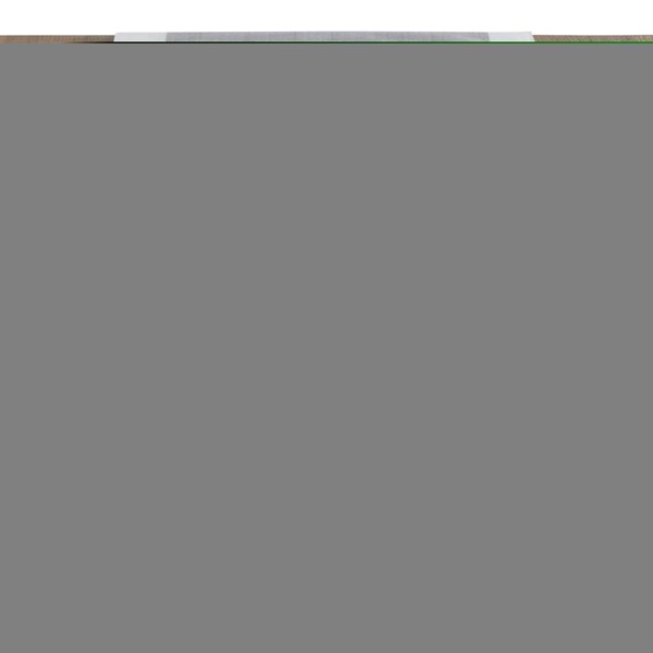 Saro 16 x 120 in. Banded Border Oblong Table Runner, Gray - 712.GY16120B