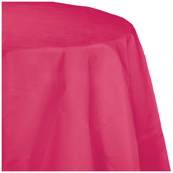 Touch Of Color Hot Magenta Pink Octy Round Tablecloth, 82", 12PK - 923277