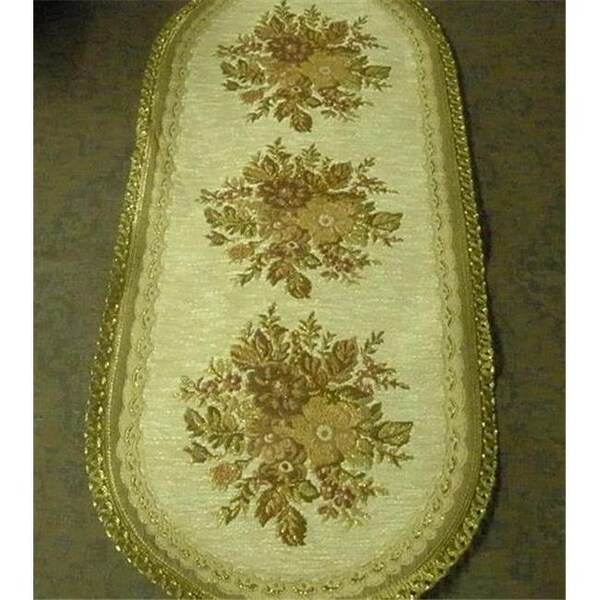 Tapestry Trading Tapestry Trading A1446R 14 x 46 in. Begium Table Runner Anika; Red - A1446R