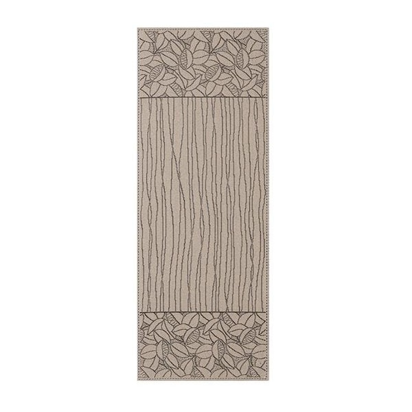 Heritage Lace Heritage Lace LF-1436XB Leaf Lines 14 x 36 in. Runner; Flax & Black - LF-1436XB