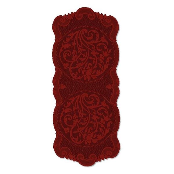 Heritage Lace Heritage Lace RN-1433PK Rondeau 14 x 33 in. Runner; Paprika - RN-1433PK
