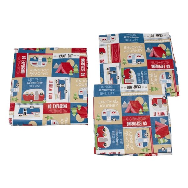 Lippert 2022107835 Patchwork Picnic Table Cover Set - 3 Piece - M6V_2022107835