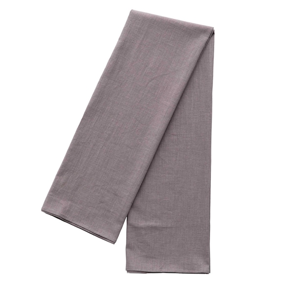 Deerlux 100% Pure Linen Washable Tablecloth Solid Color, 52 x 70 Rectangle Gray - QI003989.5270.GY