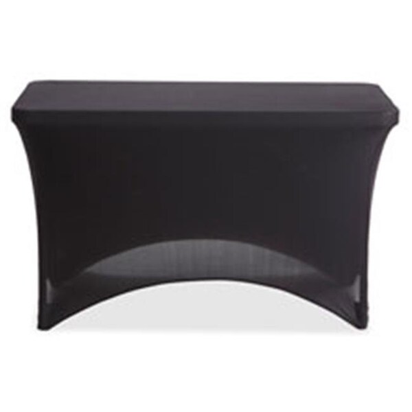 Iceberg Iceberg ICE16521 Fabric Table Cloth; Stretch; 6 ft.; 30 in. x 72 in.; Black - ICE16521
