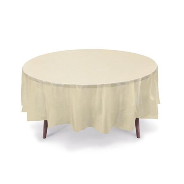 Gift Expressions TCRH-IVY-6 Round Table Cover  Ivory, 6PK - TCRH/IVY-6