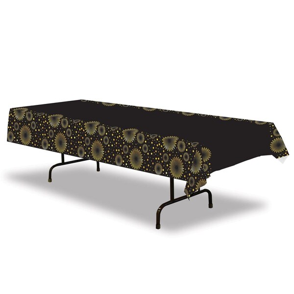 Goldengifts 54 x 108 in. Plastic Celebrate Tablecover, 12PK - GO1692980